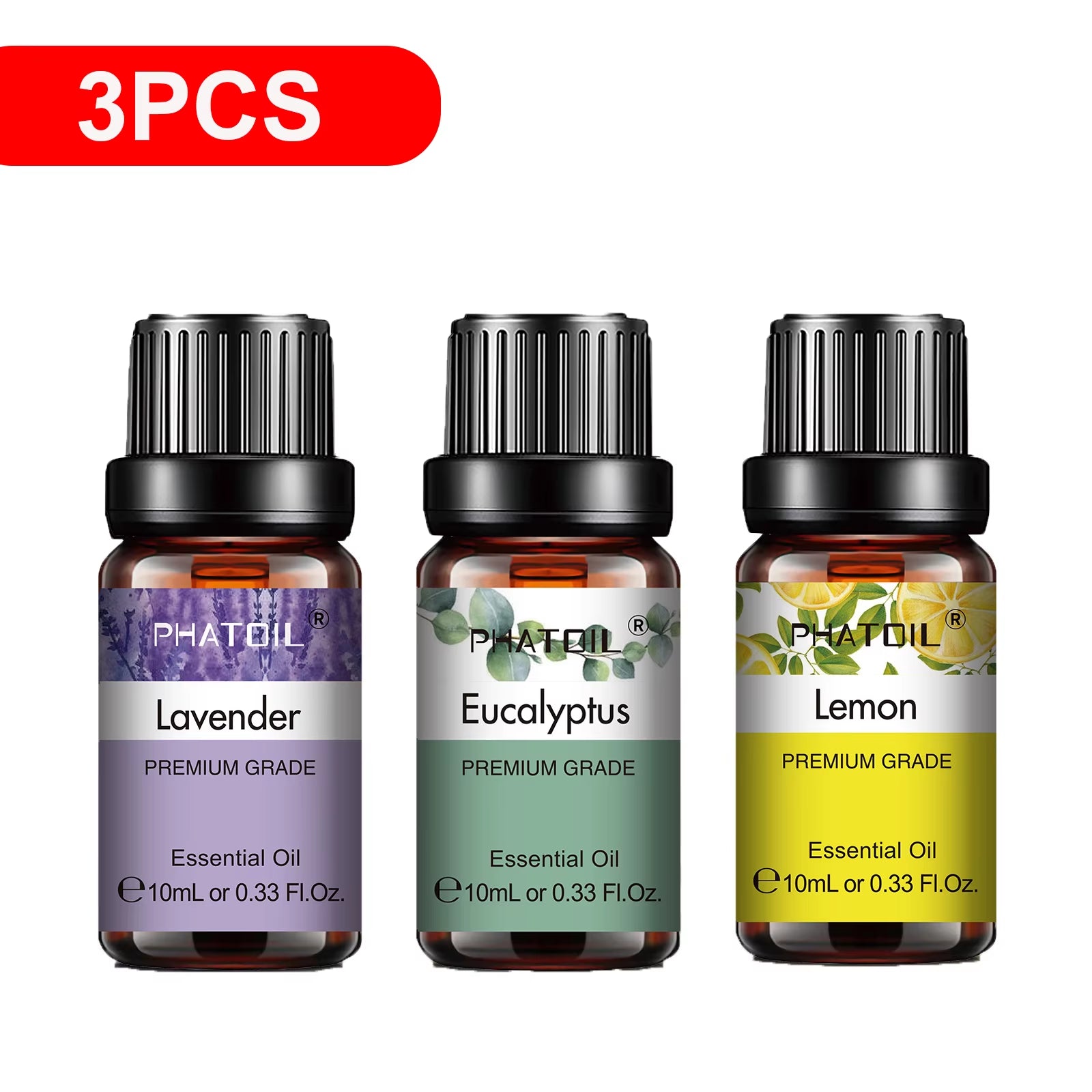 Natural Plant Essential Oil 10Ml Eucalyptus Lavender Bergamot Vanilla Peppermint 1PCS Aroma Essential Oils for Diffuser