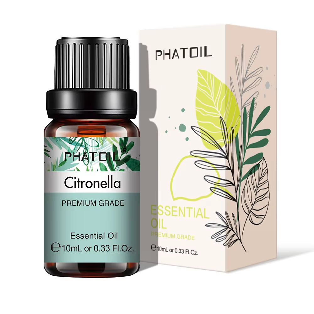 Natural Plant Essential Oil 10Ml Eucalyptus Lavender Bergamot Vanilla Peppermint 1PCS Aroma Essential Oils for Diffuser