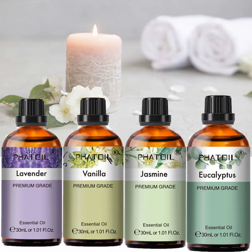30Ml Lavender Peppermint Vanilla Tea Tree Essential Oils for Aromatherapy Candle Making Natural Eucalyptus Aroma Oils