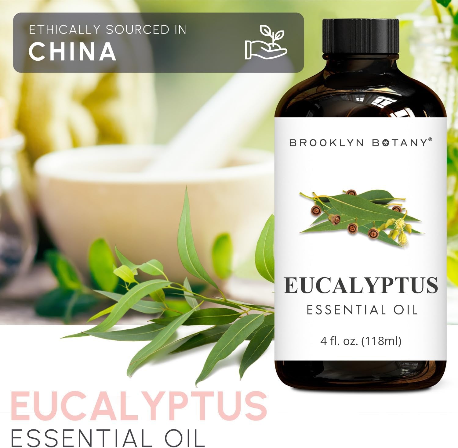 Eucalyptus Essential Oil - Huge 3.99 Fl Oz - 100% Pure and Natural - Premium Grade with Dropper - for Aromatherapy and Diffuser
