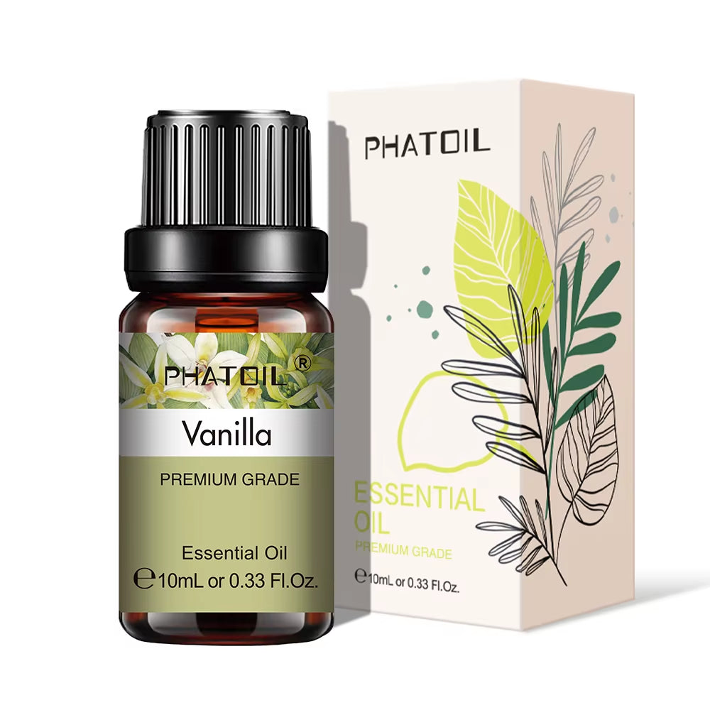 Natural Plant Essential Oil 10Ml Eucalyptus Lavender Bergamot Vanilla Peppermint 1PCS Aroma Essential Oils for Diffuser