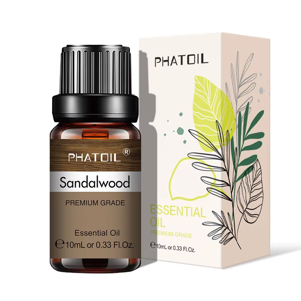 Natural Plant Essential Oil 10Ml Eucalyptus Lavender Bergamot Vanilla Peppermint 1PCS Aroma Essential Oils for Diffuser