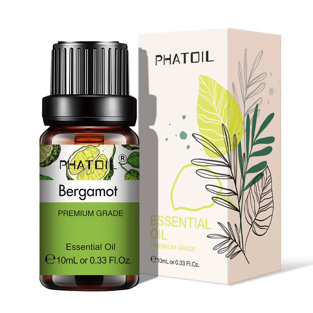 Natural Plant Essential Oil 10Ml Eucalyptus Lavender Bergamot Vanilla Peppermint 1PCS Aroma Essential Oils for Diffuser