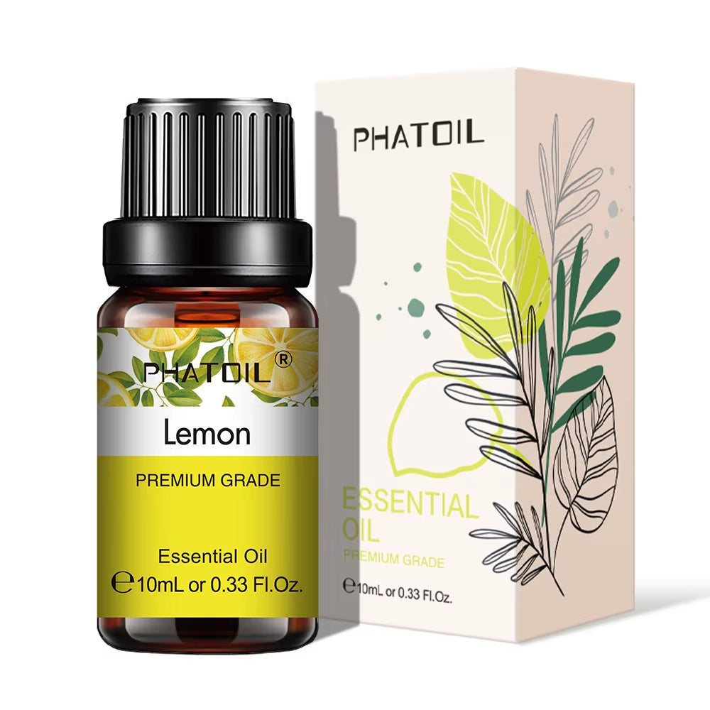 Natural Plant Essential Oil 10Ml Eucalyptus Lavender Bergamot Vanilla Peppermint 1PCS Aroma Essential Oils for Diffuser