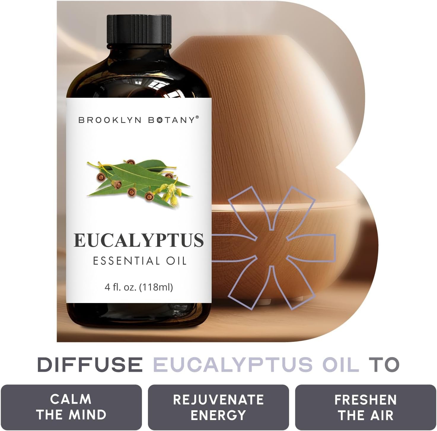 Eucalyptus Essential Oil - Huge 3.99 Fl Oz - 100% Pure and Natural - Premium Grade with Dropper - for Aromatherapy and Diffuser