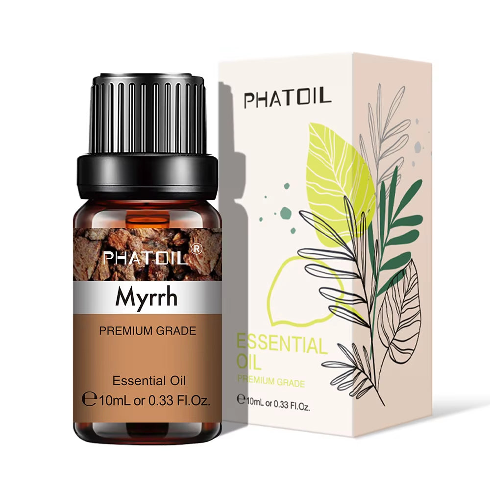 Natural Plant Essential Oil 10Ml Eucalyptus Lavender Bergamot Vanilla Peppermint 1PCS Aroma Essential Oils for Diffuser