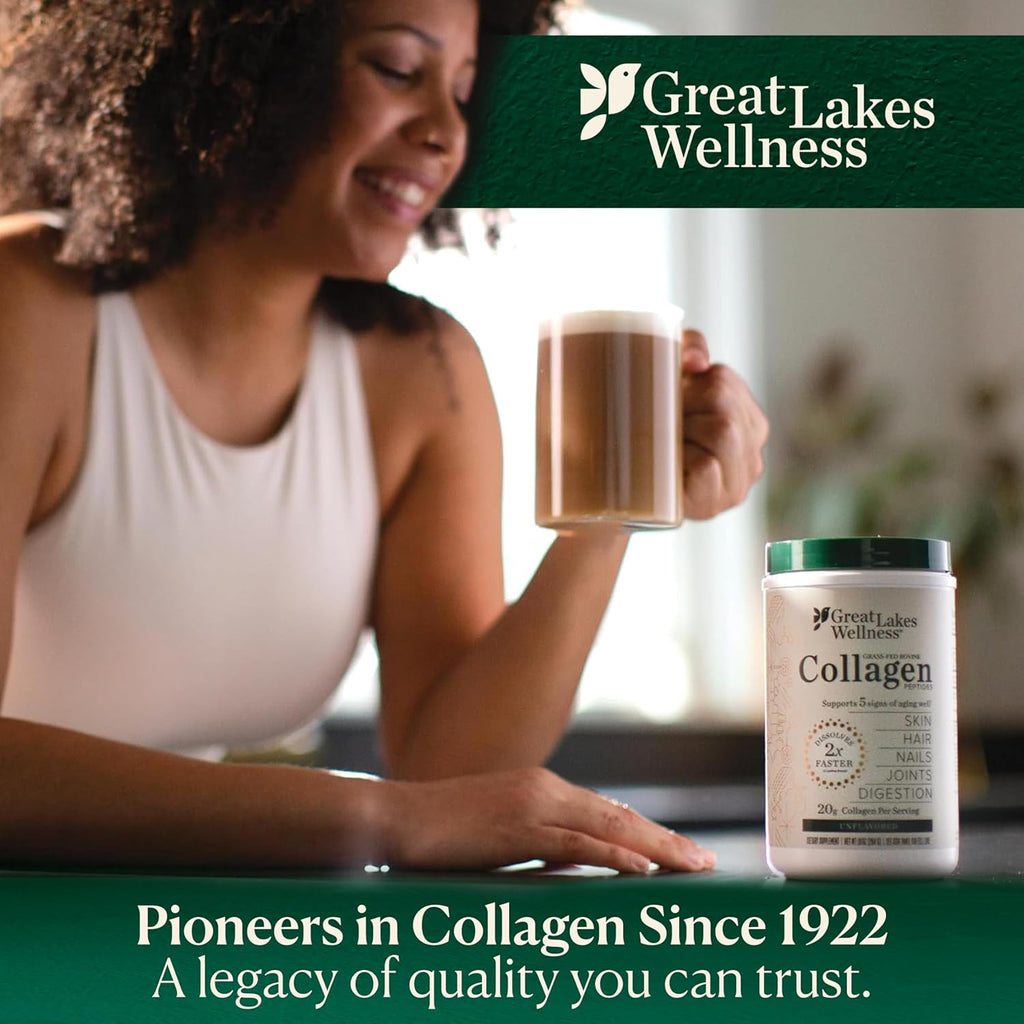 Collagen Peptides Powder for Skin, Hair, Nails, Joints & Digestion - Unflavored - 22 Servings (Pack of 1)